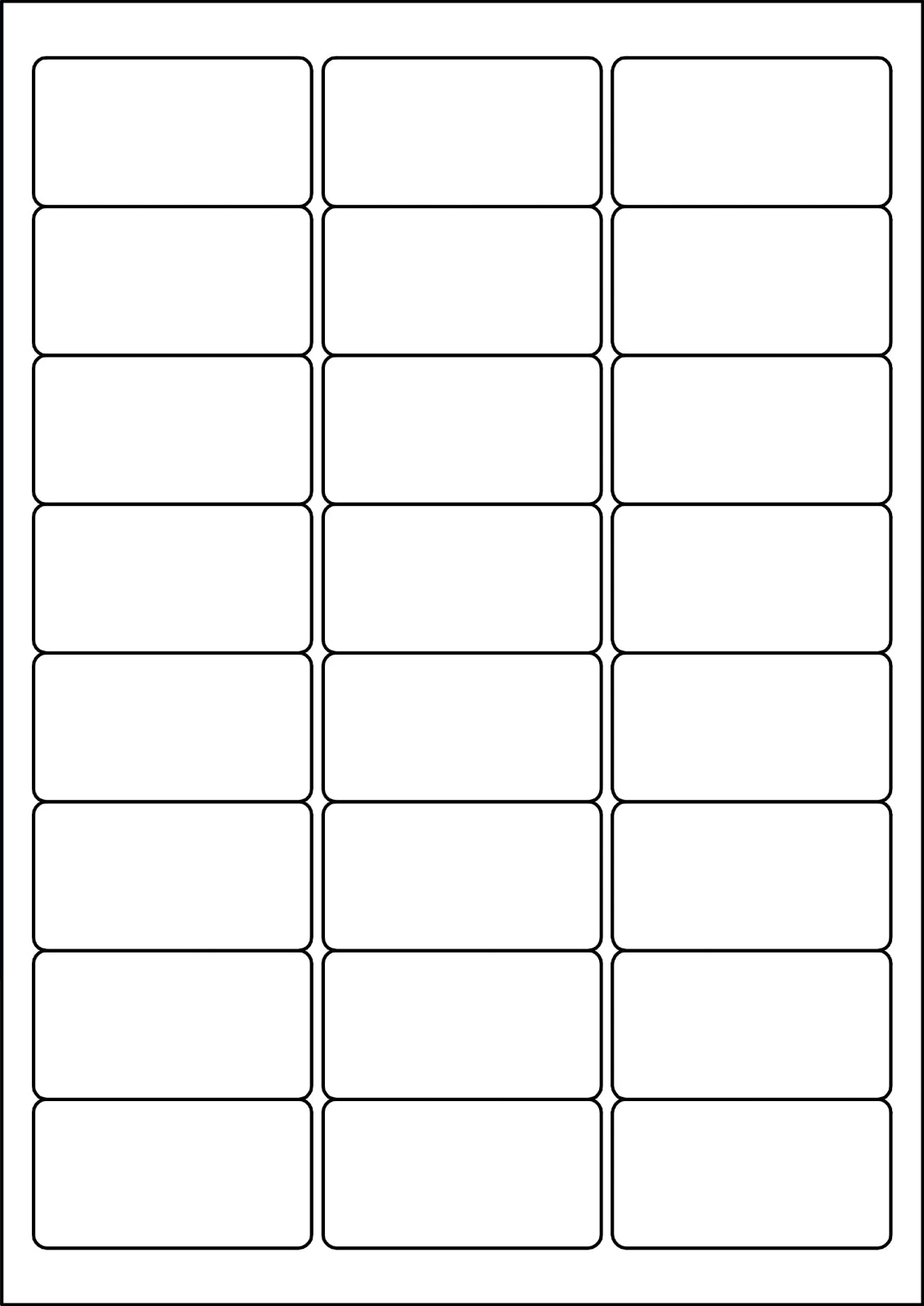 A4 Labels 24-up