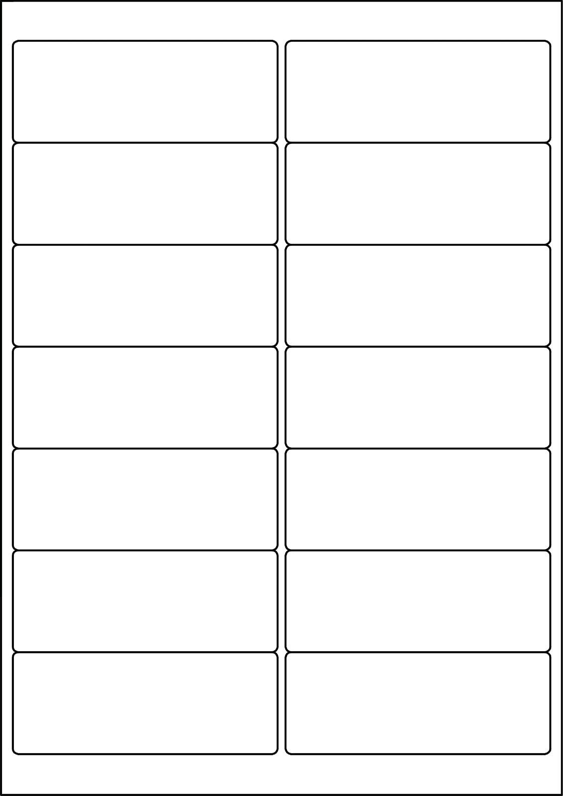 A4 Labels 14-up